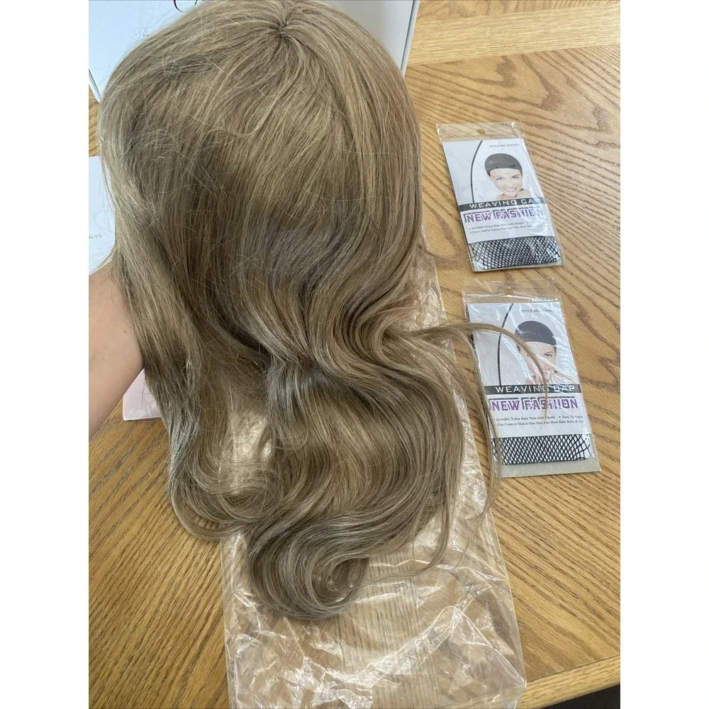 Long Dark Blonde Wig With Layers & Bangs From‎ Wigsby Brand New